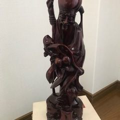 七福神　福禄寿　木彫り　レトロ　アンティーク　置物　飾り物