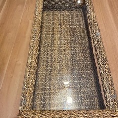 アバカ素材 コーナーカウチソファテーブルセット Parama