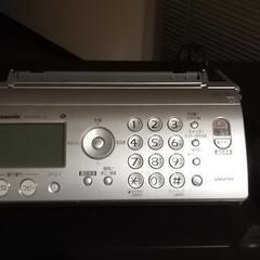 電話×FAX　Panasonic　シルバー　無料