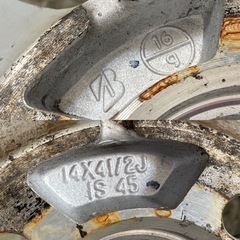 【20年製バリ山】155/65R14 ブルーアース RV-02CK アルミ　４本