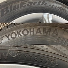 【20年製バリ山】155/65R14 ブルーアース RV-02CK アルミ　４本