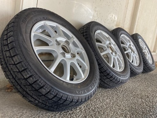 19年製バリ山】15565R13 VRX ブリザック 冬タイヤ アルミ4本 | w2