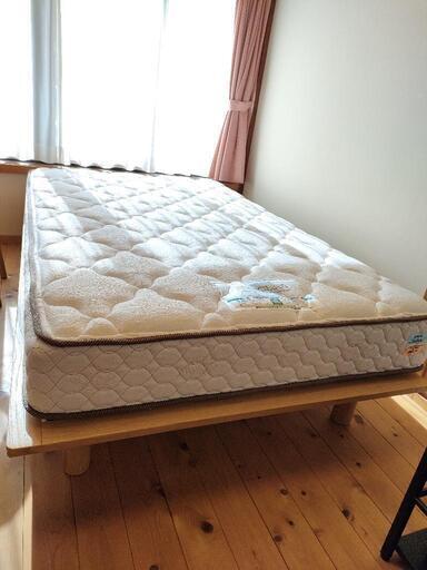 フランスベッド+無印良品　ベッド　セミダブル