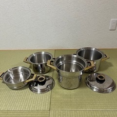 2段蒸し器とパスタ鍋