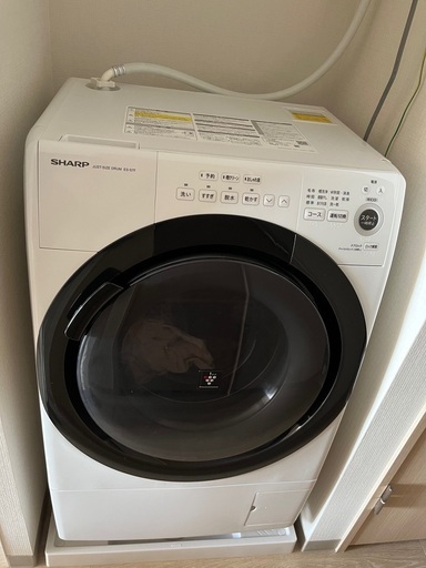 洗濯機 Sharp ES-S7F-WR