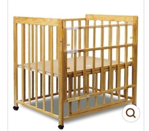 西松屋 木製 ミニベビーベッド ベビーベッド 西松屋 コンパクト 小さめ