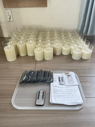 LEDキャンドル 50個 ウェディング 結婚式 イベント パーティ