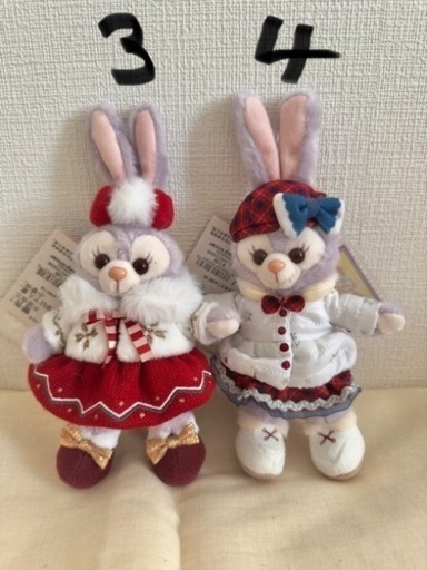 ステラルー 上海ディズニー 限定 ぬいぐるみ 2点セットぬいぐるみバッジ 新品 顔厳選 ステラルー ぬいぐるみバッジ 上海ディズニー