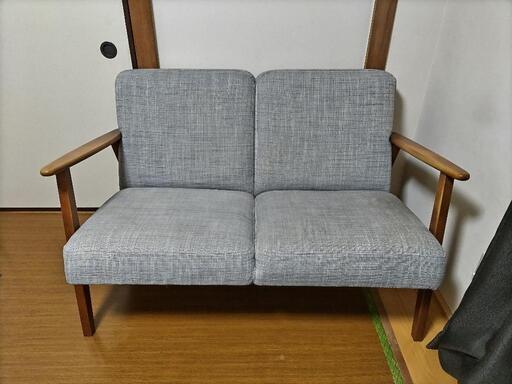 IKEA(イケア) 2人掛けソファEKENÄSET エーケネーセット グレー