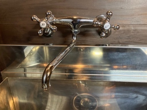 高品質 一層シンク ステンレス 収納付き おまけで水栓つきます 