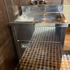 一層シンク　ステンレス　収納付き　おまけで水栓つきます