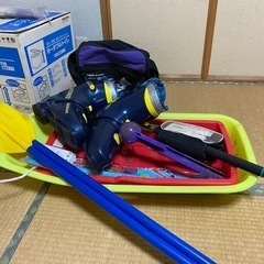 釣り竿　スキーブーツ　ソリ　雪玉メーカー　オール　カイト【不用品処分】