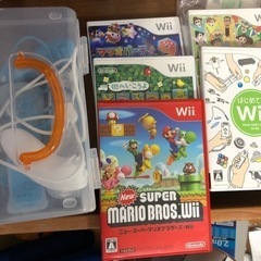 Wii本体とカセット4種類