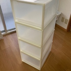 無印良品 ポリプロピレンケース 34×44.5×24cm 4個