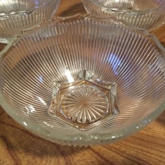 HOYA ガラス製小鉢　5点セット　昭和レトロ