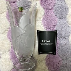 HOYA◆HOYA◆クリスタルガラス花瓶/高さ約22cm/CLR