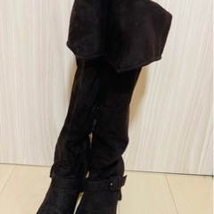 【美品】ブーツ　ロングブーツ　ブラック　Mサイズ
