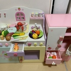おままごと　子供用キッチン、冷蔵庫セット