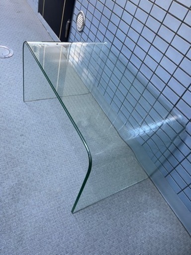 アクリルテーブル 透明ガラステーブル美品