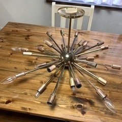 交渉中)アンティーク照明24灯スプートニクランプです。