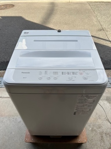 ((値下げしました！))【保証付!】配送・設置可(美品)5.0kgパナソニック洗濯機 NA-F50B14-H