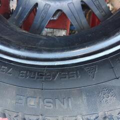 最終値下げ　新品海外製155/65R13スタッドレス+中古アルミホイール4本