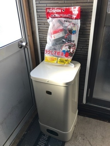 灯油等給油楽々に。タンクセット
