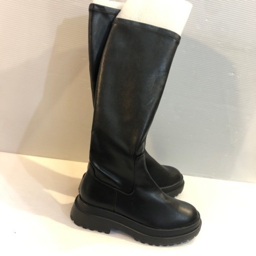 #6765 ロングブーツブラック未使用新品 gu