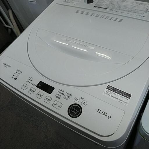 北41☆ SHARP ES-GE5E 5.5キロ洗濯機 2021年製 キレイ♪ 札幌 ...