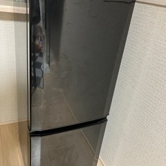 【受渡決定】冷蔵庫　三菱　一人暮らし用　黒