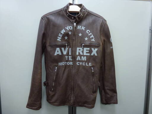 AVIREX アヴィレックス　シングルライダースジャケット　No.6181022　サイズ：L　中古