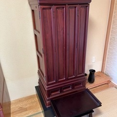 仏壇欲しい方！飛騨産業 クレセント 食器棚 ステンドグラス扉