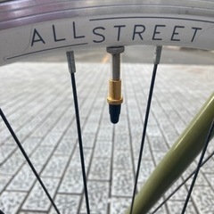 クロスバイク　ホワイトグリーン