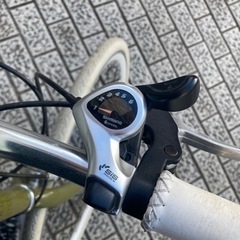 クロスバイク　ホワイトグリーン