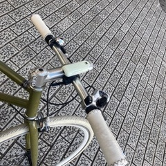 クロスバイク　ホワイトグリーン