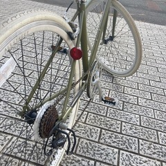 クロスバイク　ホワイトグリーン