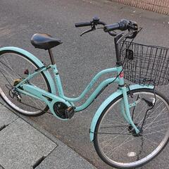 自転車 26インチ 水色