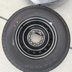 ハイエース純正 スチールホイール4本セット＋ホイールキャプ　新車外し 200系ハイエース純正スチールホイール・キャップ付き4本セット