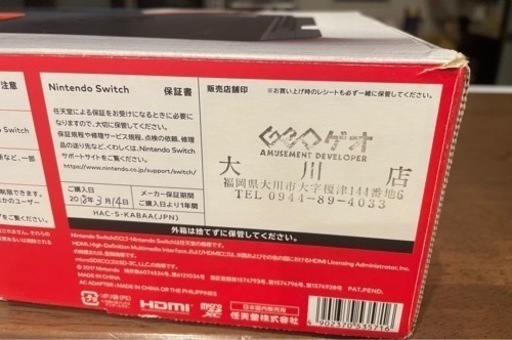 2018年購入 旧型Switch - 神埼市