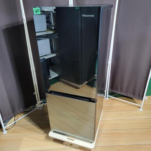 ‍♂️h050218売約済み❌2659b‼️設置まで無料‼️最新2021年製✨鏡面ガラストップ✨Hisense 154L 2ドア 冷蔵庫