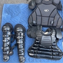 値下げ‼️野球審判用プロテクター2点（硬式用と軟式用）フエィスカード，小物、キャスター付きバック