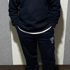 ナイキ ステューシー スウェットセットアップ ブラック