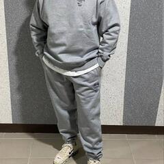 ナイキ ステューシー スウェットセットアップ グレー