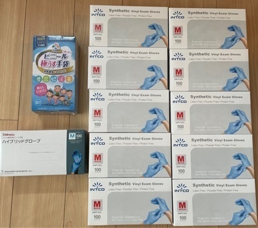 ニトリル手袋　Mサイズ　100枚入　×12箱
