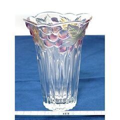 ■ブドウ模様のガラス花瓶