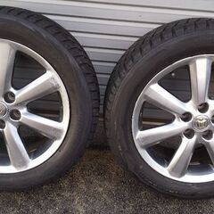 🌠受付終了(値下げ)トヨタクラウン純正18インチホイール4本セット。ブリザックスタッドレスタイヤ🌠