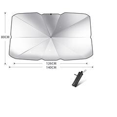 Lサイズ 　車用サンシェード 傘式 日除け 折りたたみ 断熱収納...
