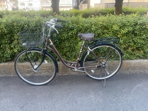 良品★27インチ・シティーサイクル カンピオーネ・ シマノ外装5段変速・LEDライト