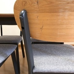 【決まりました🙏】《東京転勤のため1月限定出品、破格！》ダイニングテーブル・椅子(4脚)セット