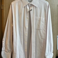 VISARUNO ドレスシャツ 薄ピンク41-82